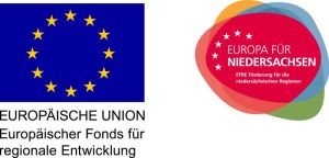 EU Förderung EUROPÄISCHE UNION Europäischer Fonds für regionale Entwicklung + EUROPA FÜR NIEDERSACHSEN EFRE Förderung für die niedersächsischen Regionen